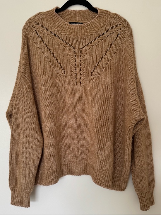 Banana Republic Sweaters - NWOT Banana Republic Cotton Blend Knit Mock Neck Tan Sweater Size Large